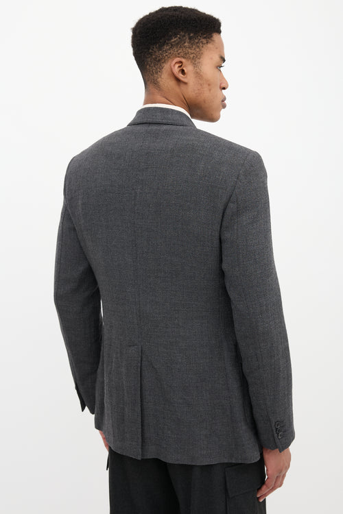 Prada Wool Shawl Collar Blazer