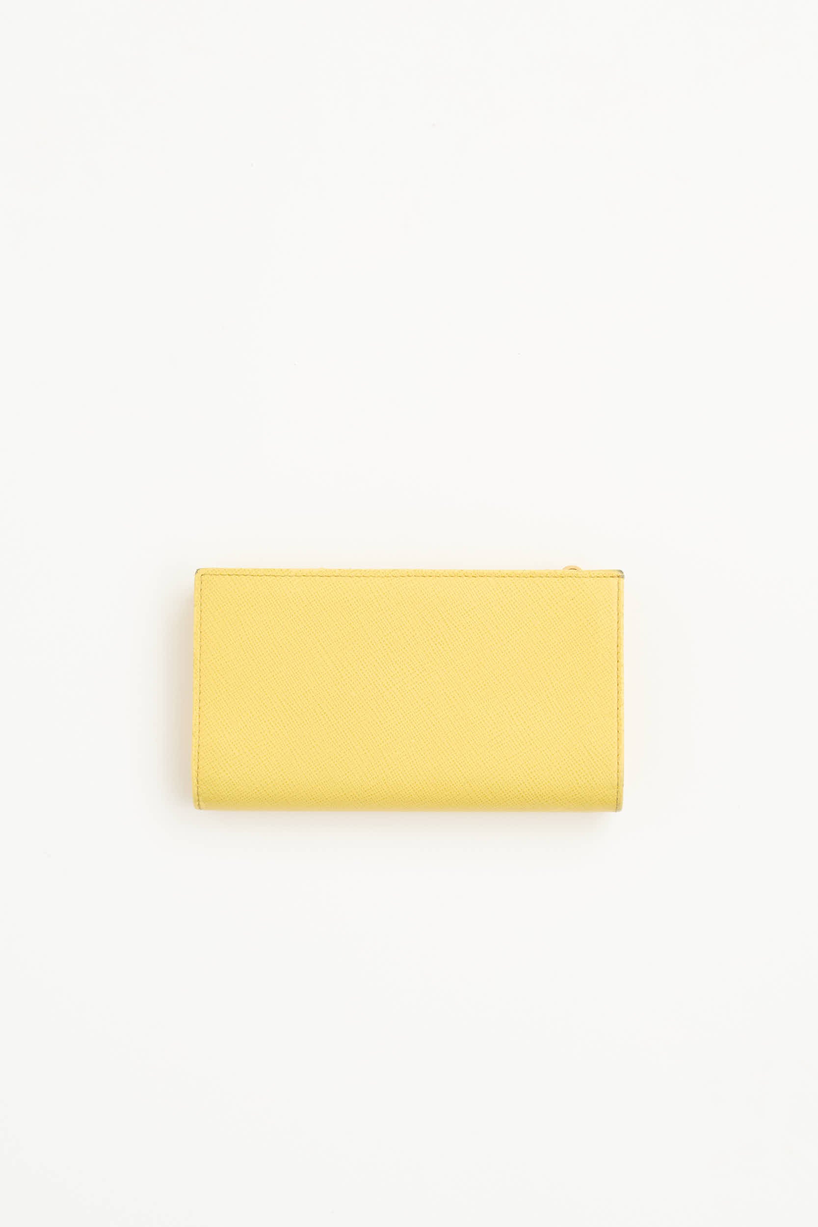 Prada Saffiano Logo Wallet