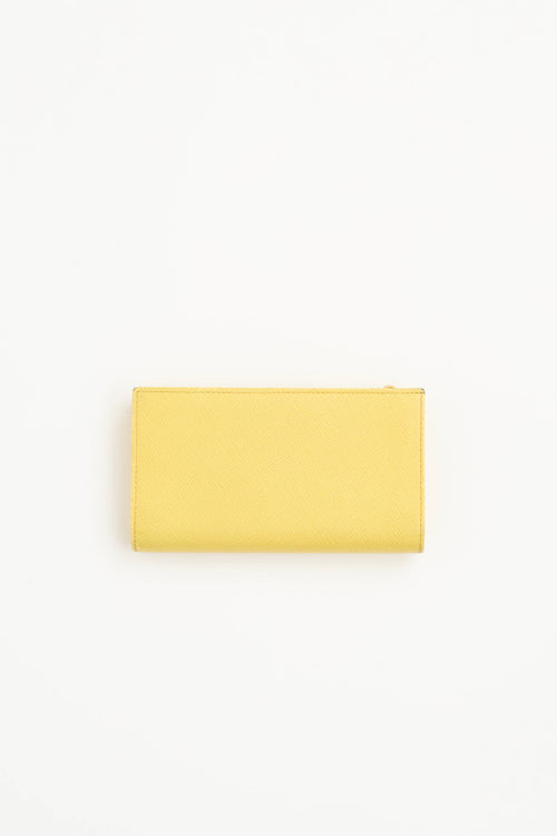 Prada Saffiano Logo Wallet