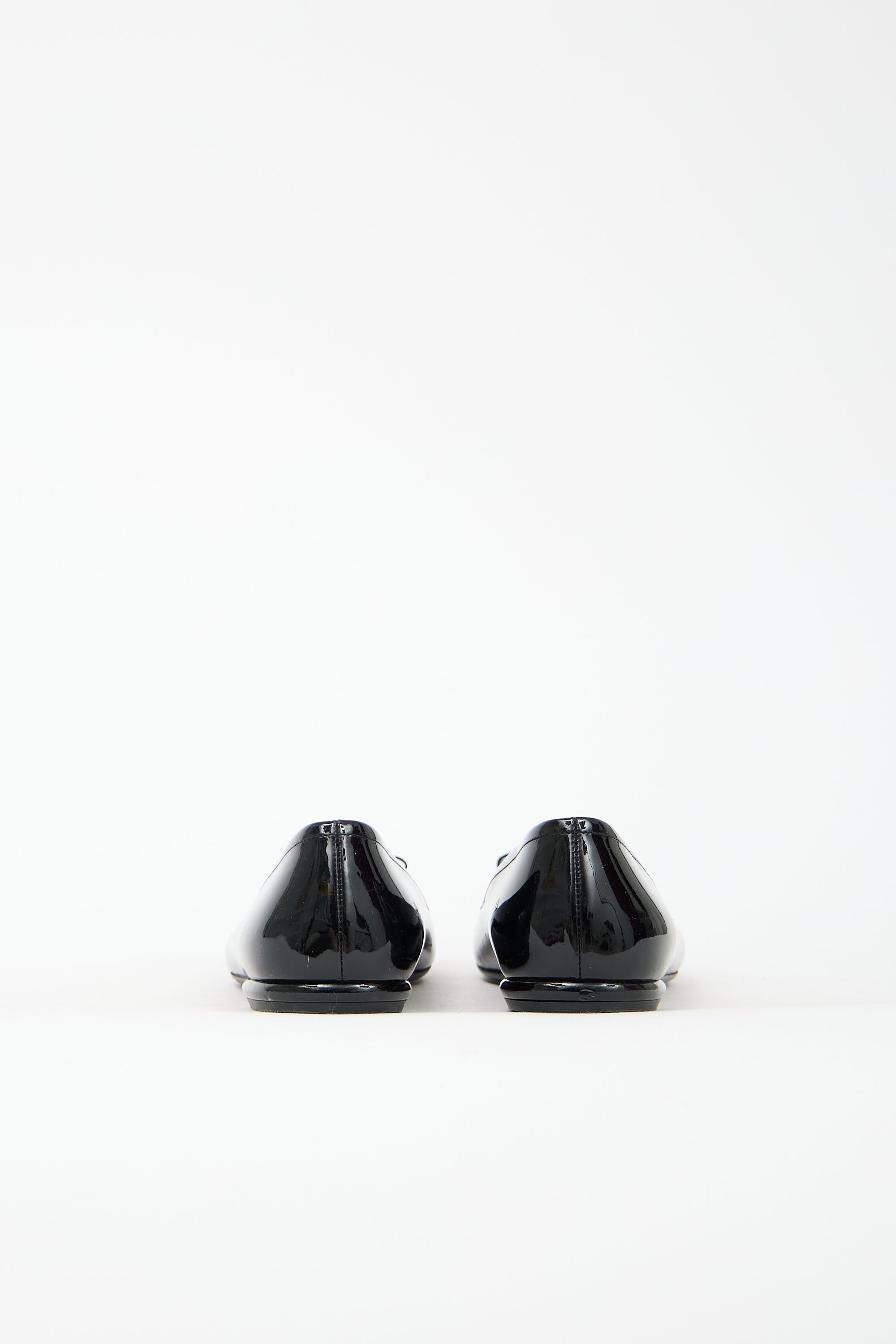 Prada Patent Leather Bow Flat