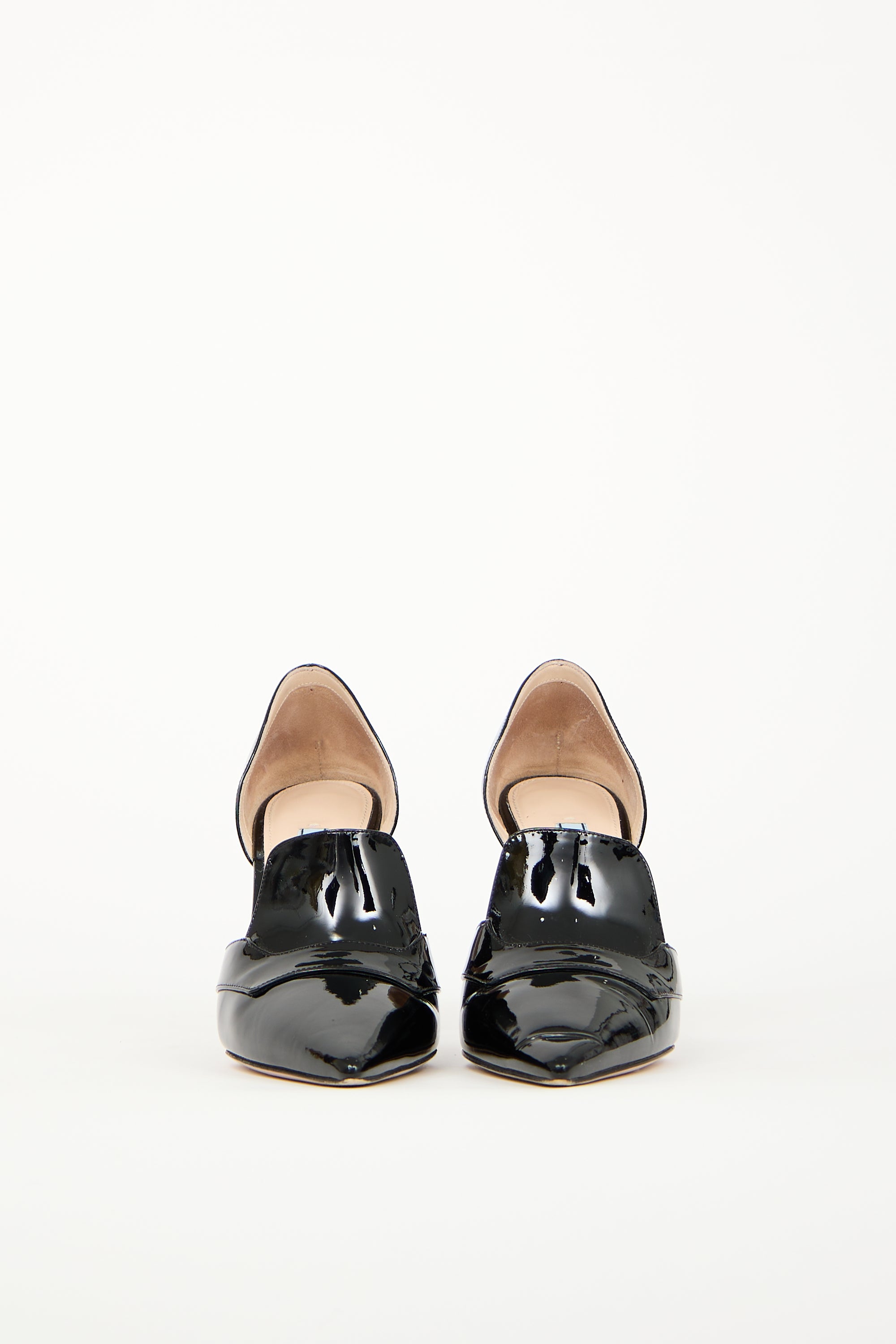 Prada Black Patent D'Orsay Heel