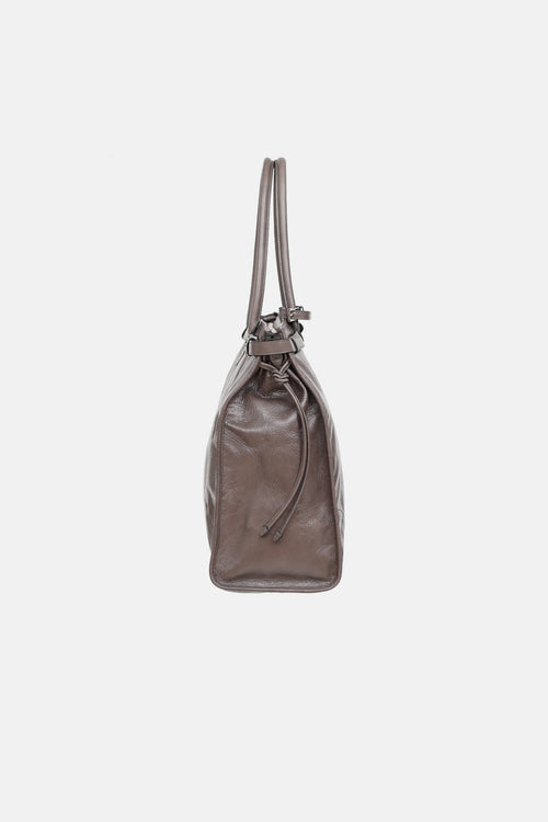 Grey Bonnie XL Soft Lux Tote Bag