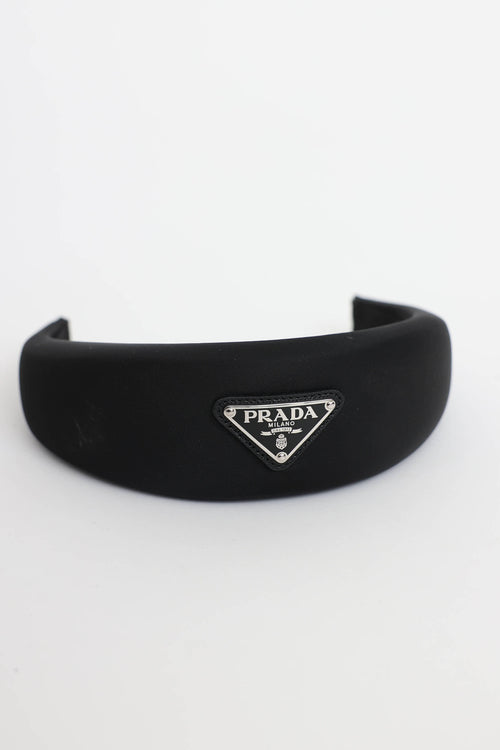 PradaRe-Nylon Wide Logo Headband