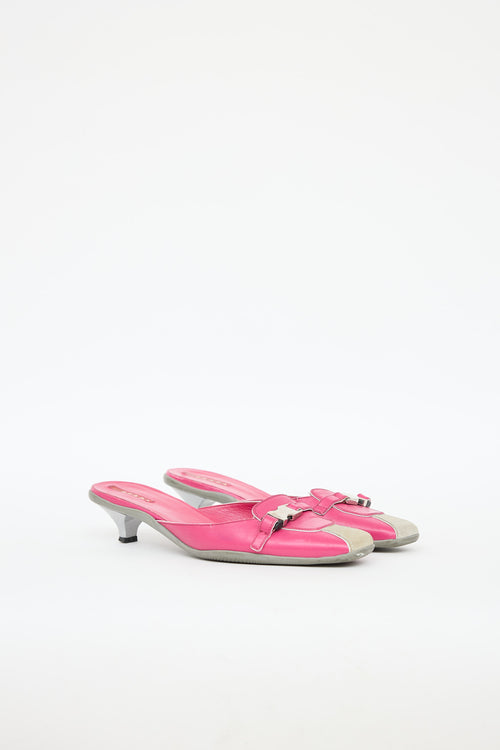 Prada Sport Buckle Mules