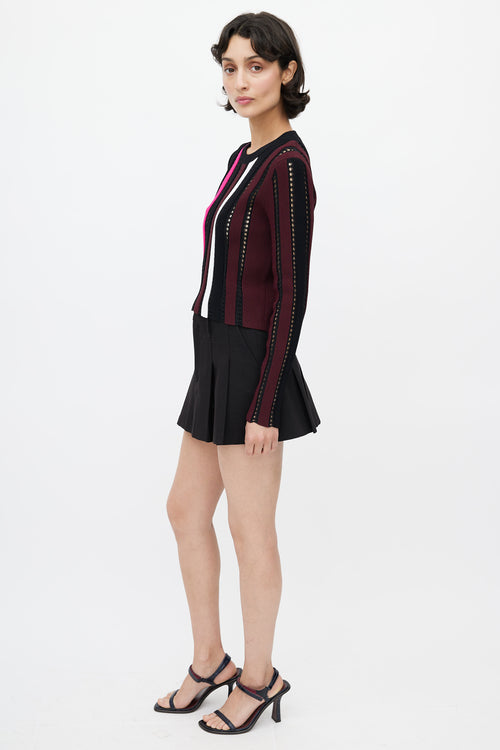 Proenza Schouler Black & Multicolour Cut Out Knit Sweater