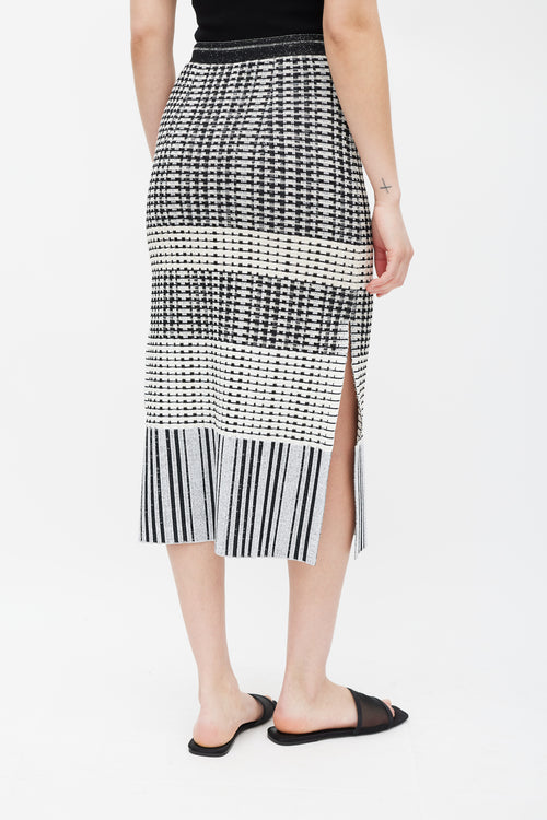 Proenza Schouler Black & White Knit Skirt