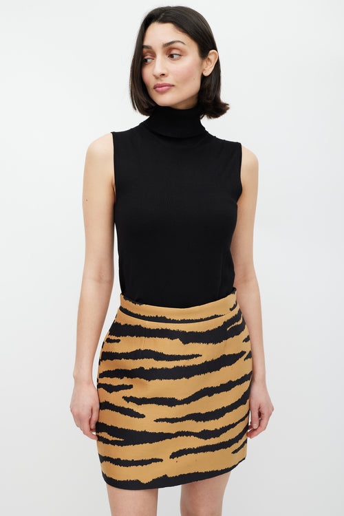 Proenza Schouler Brown & Black Patterned Jacquard Skirt