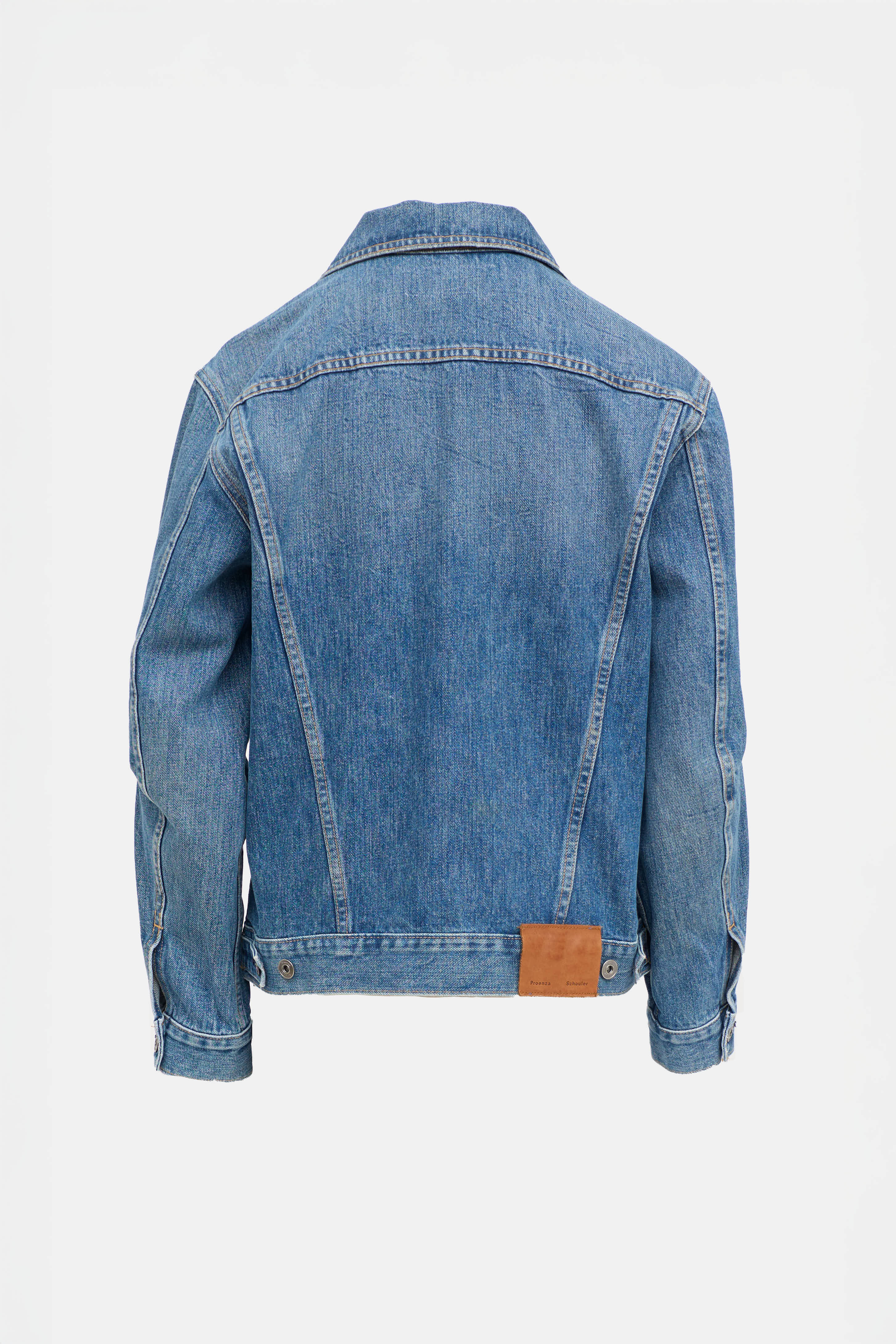  Denim Fitted Tie Jacket
