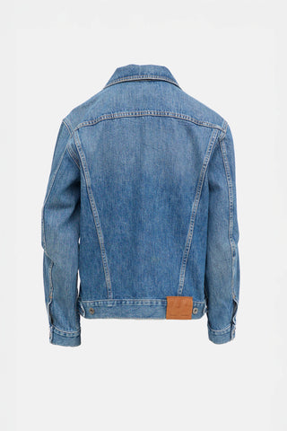  Denim Fitted Tie Jacket