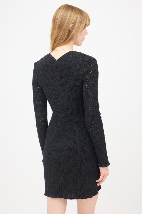 Proenza Schouler Smocked Eyelet Dress