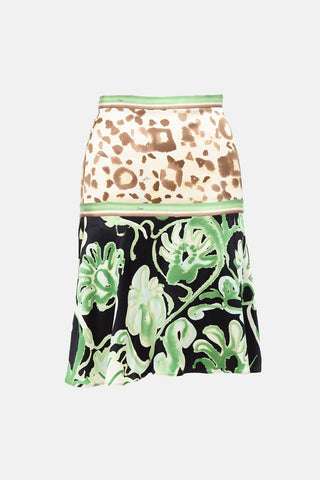 Emilio Pucci Silk Printed Skirt