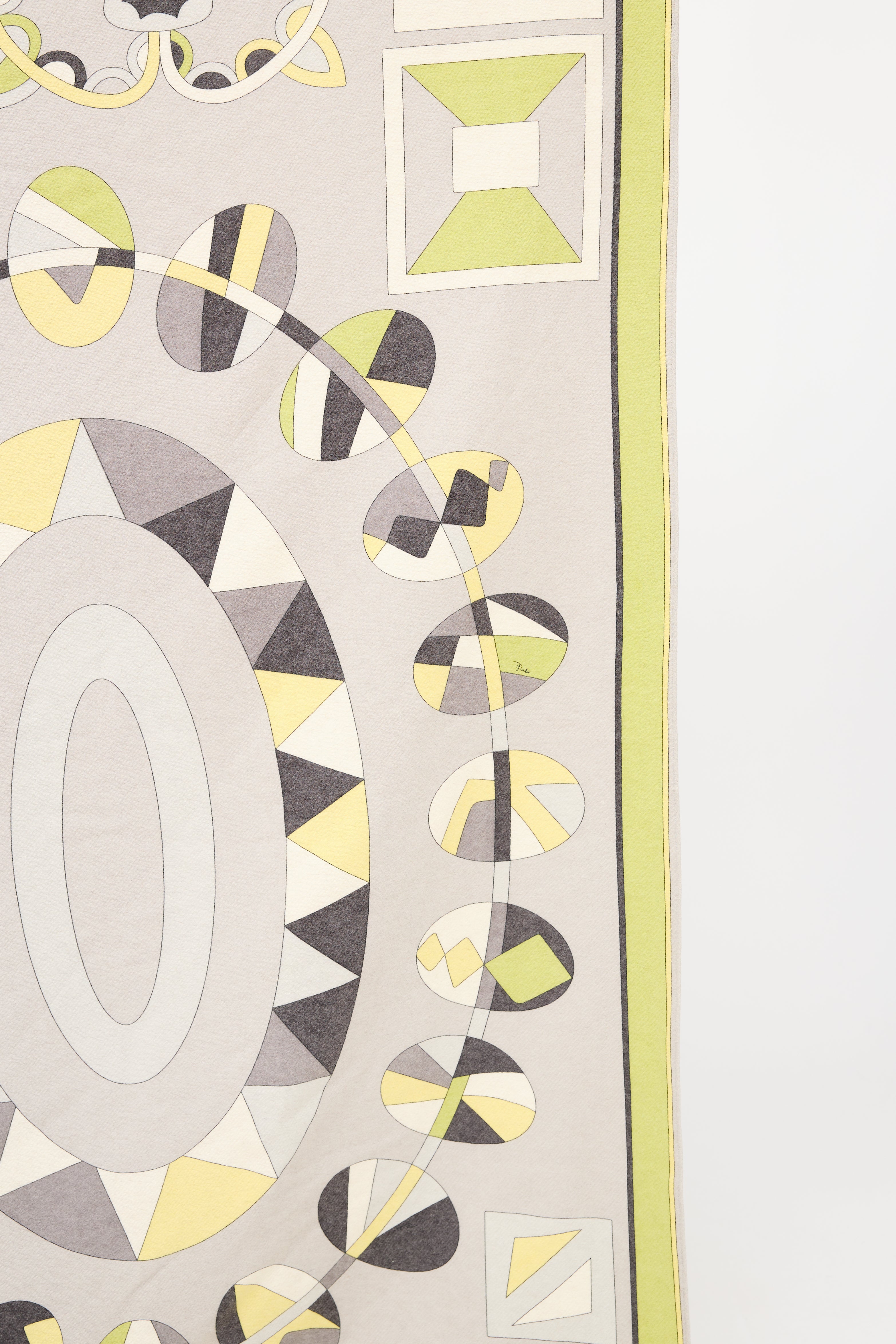 Emilio Pucci Cream & Multi Cashmere Shawl