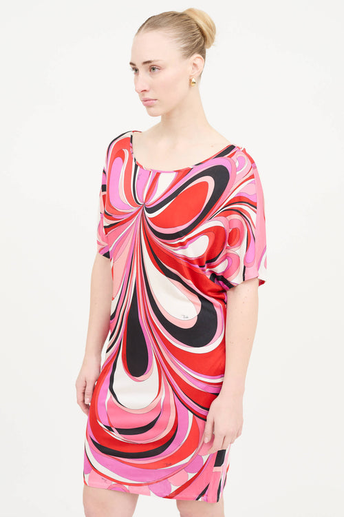 Emilio Pucci Printed Short Sleeve Dress