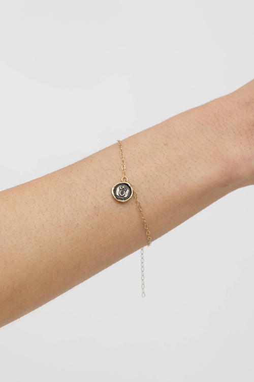Pyrrha 14K Yellow Gold 'Luck & Protection' Bracelet