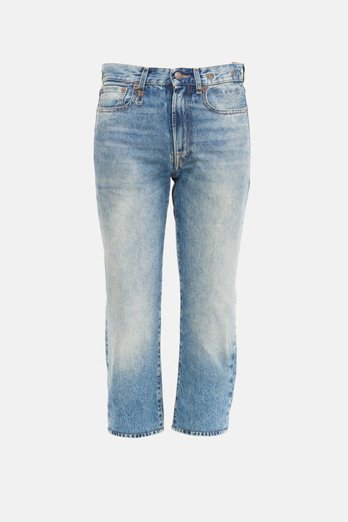 R13 Cropped Boyfriend Jeans