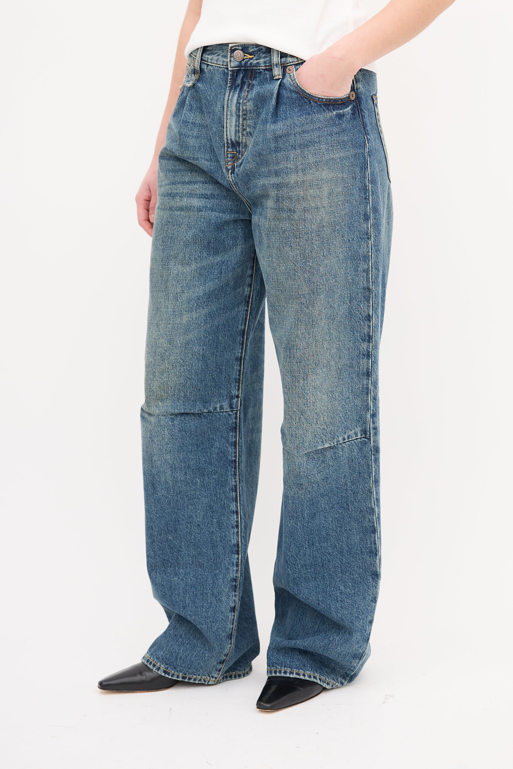 R13 Medium Wash Dawson Wayne Jeans