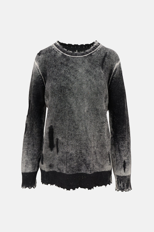 R13 Distressed Cashmere Sweater