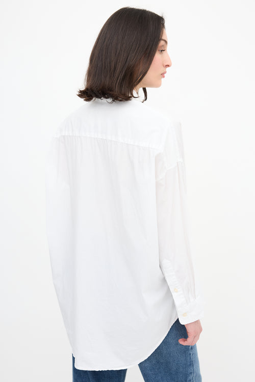 R13 Drop Neck Oxford Shirt