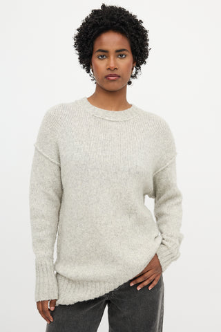 R13 Oversized Crewneck Sweater