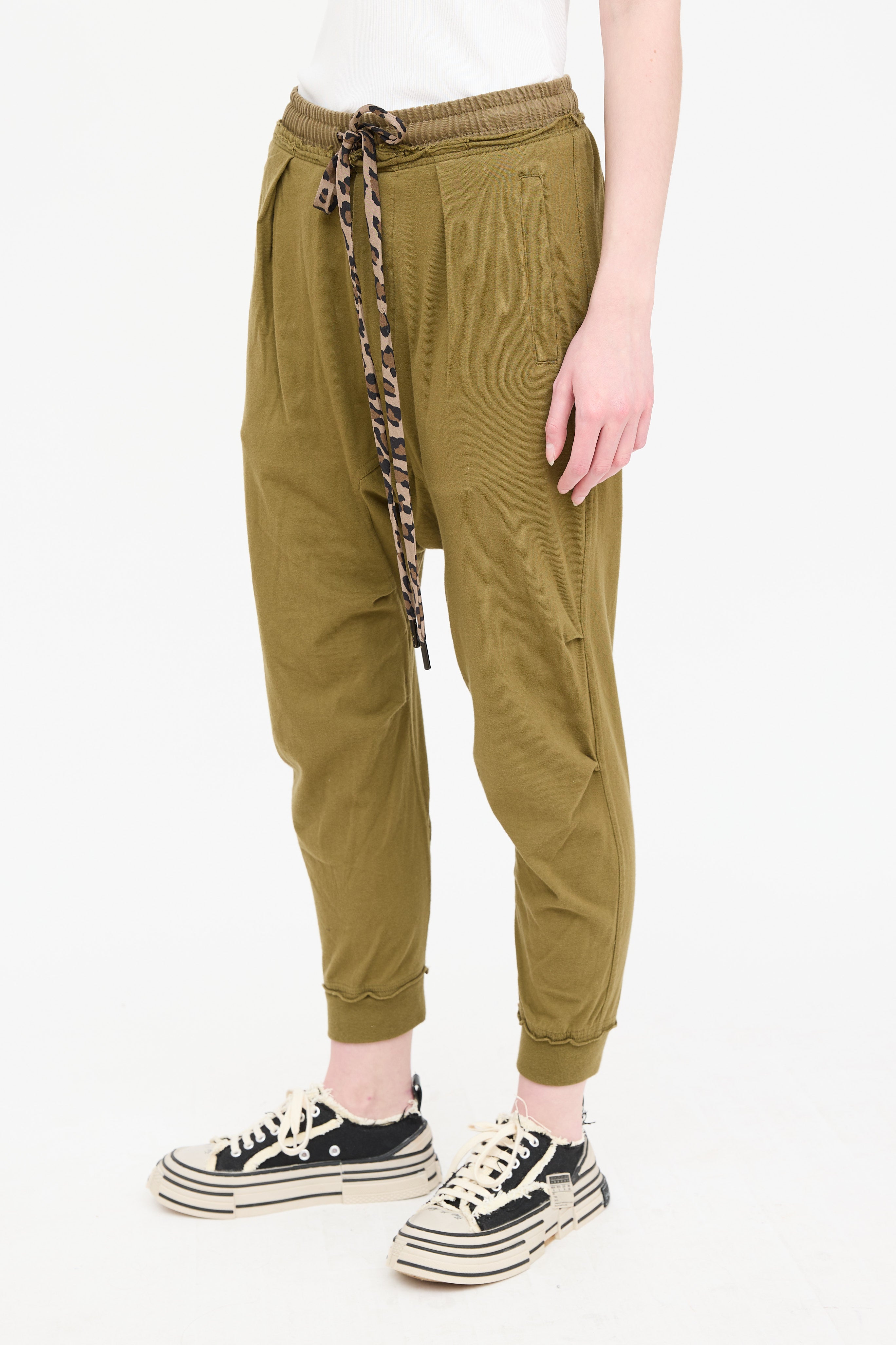 R13 Harem Cropped Sweat Pant