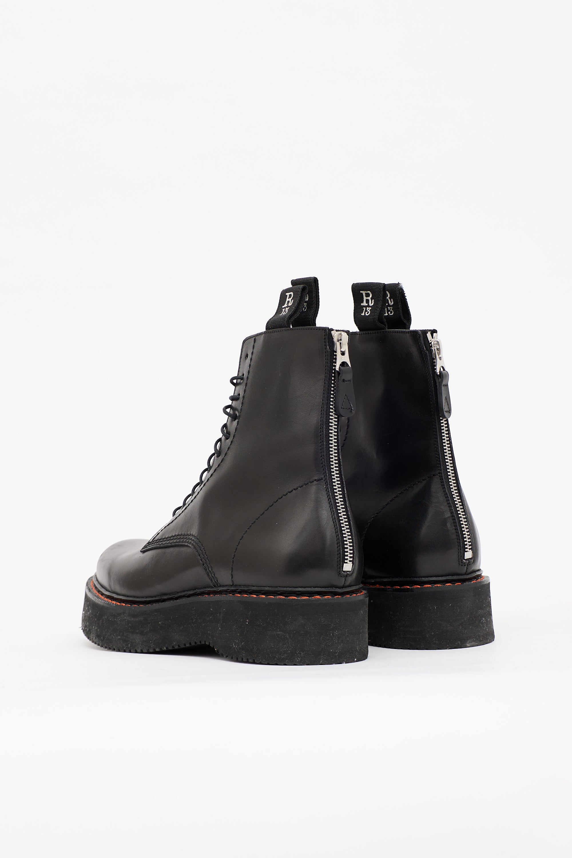 R13 Leather Single Stack Boot