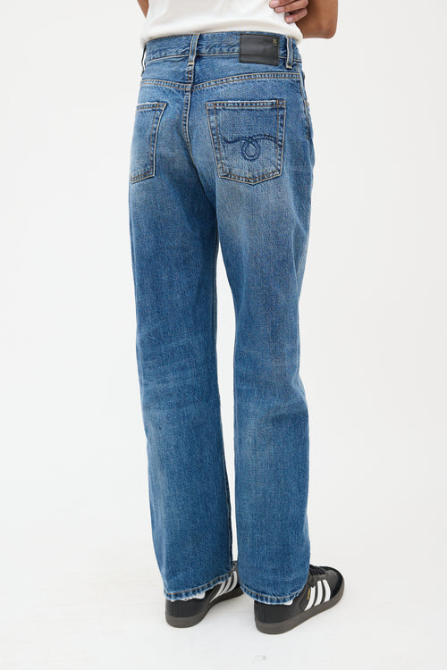 R13 Medium Wash Alice Straight Leg Jeans