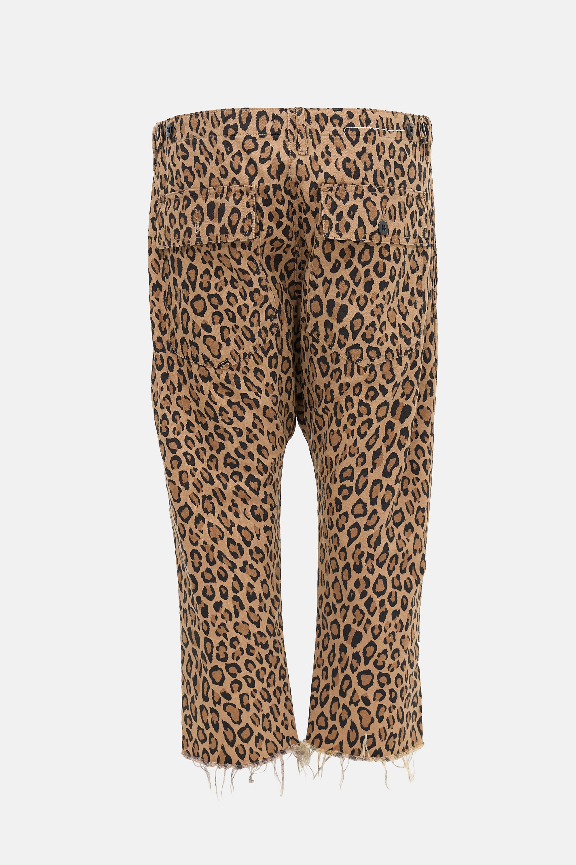 R13 Patterned Cropped Utility Pant