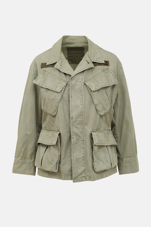 R13 Shrunken Army Jacket