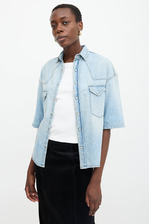 R13 Timmy Denim Cowboy Shirt