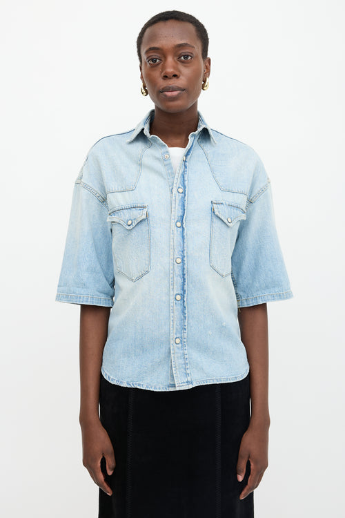 R13 Timmy Denim Cowboy Shirt