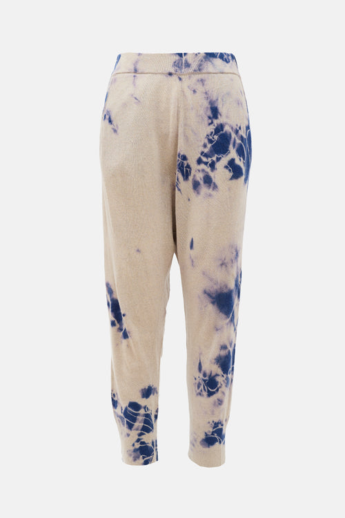 Raquel Allegra Cashmere Tie Dye Jogger