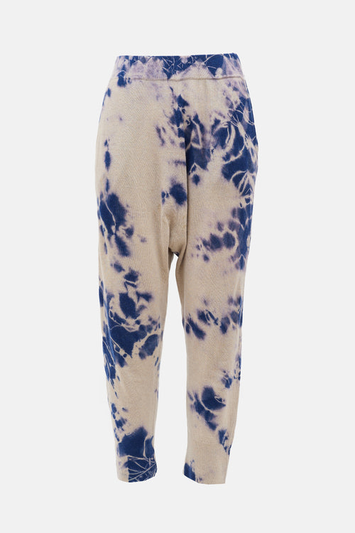 Raquel Allegra Cashmere Tie Dye Jogger