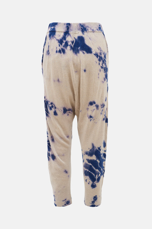 Raquel Allegra Cashmere Tie Dye Jogger
