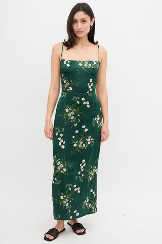 Reformation Silk Floral Frankie Dress