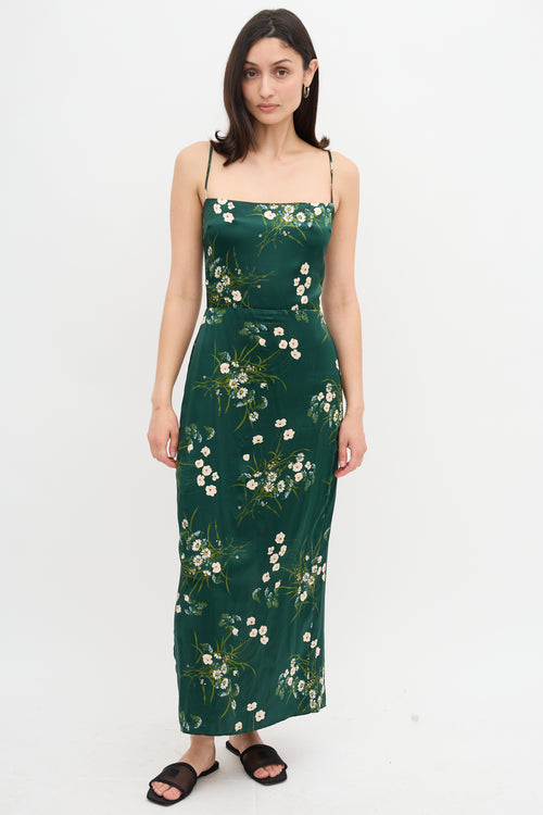 Reformation Silk Floral Frankie Dress