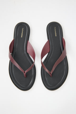 Reformation Leather Jessie Sandal