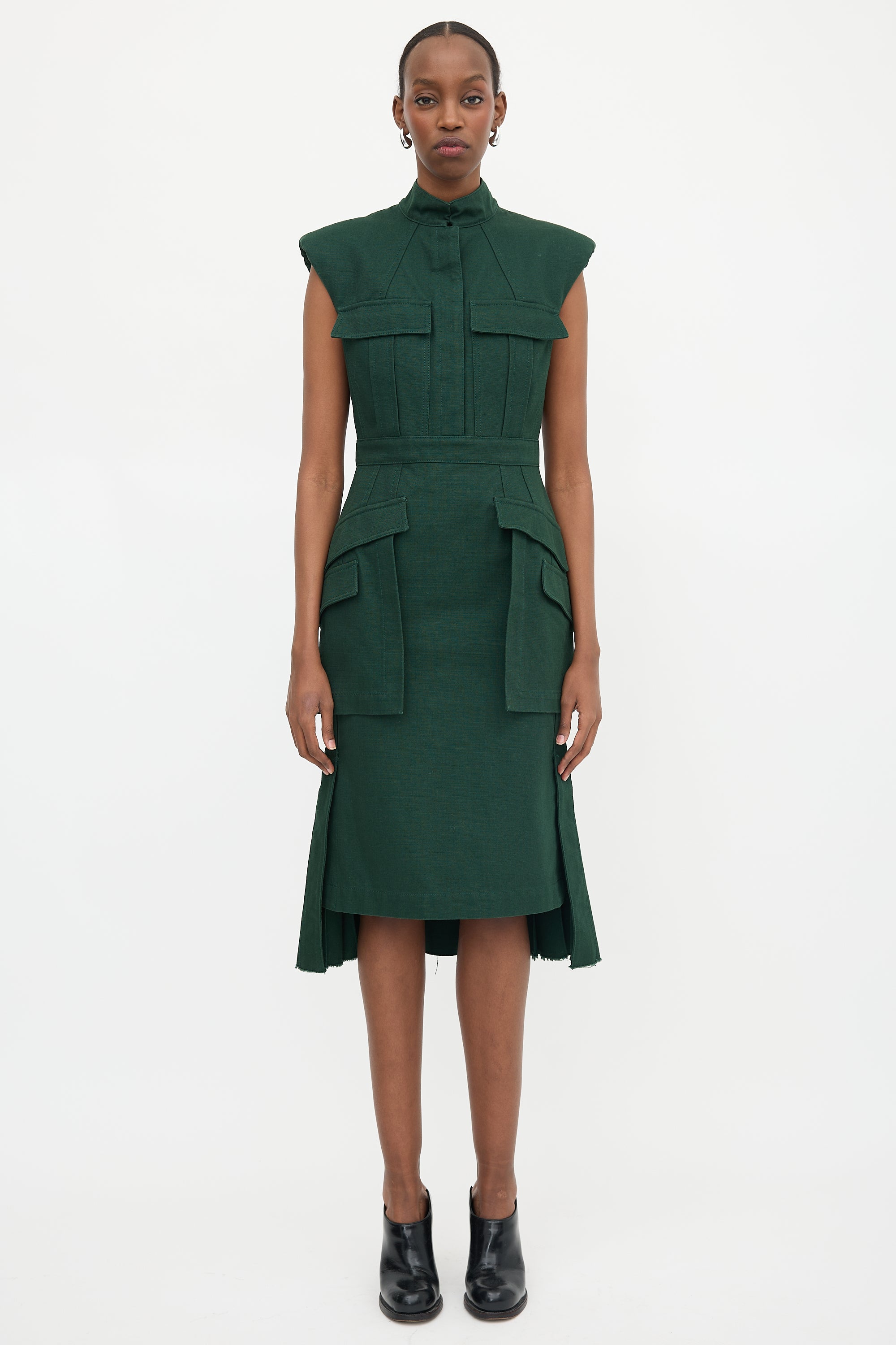 McQueen FW 2018 Canvas Midi Dress