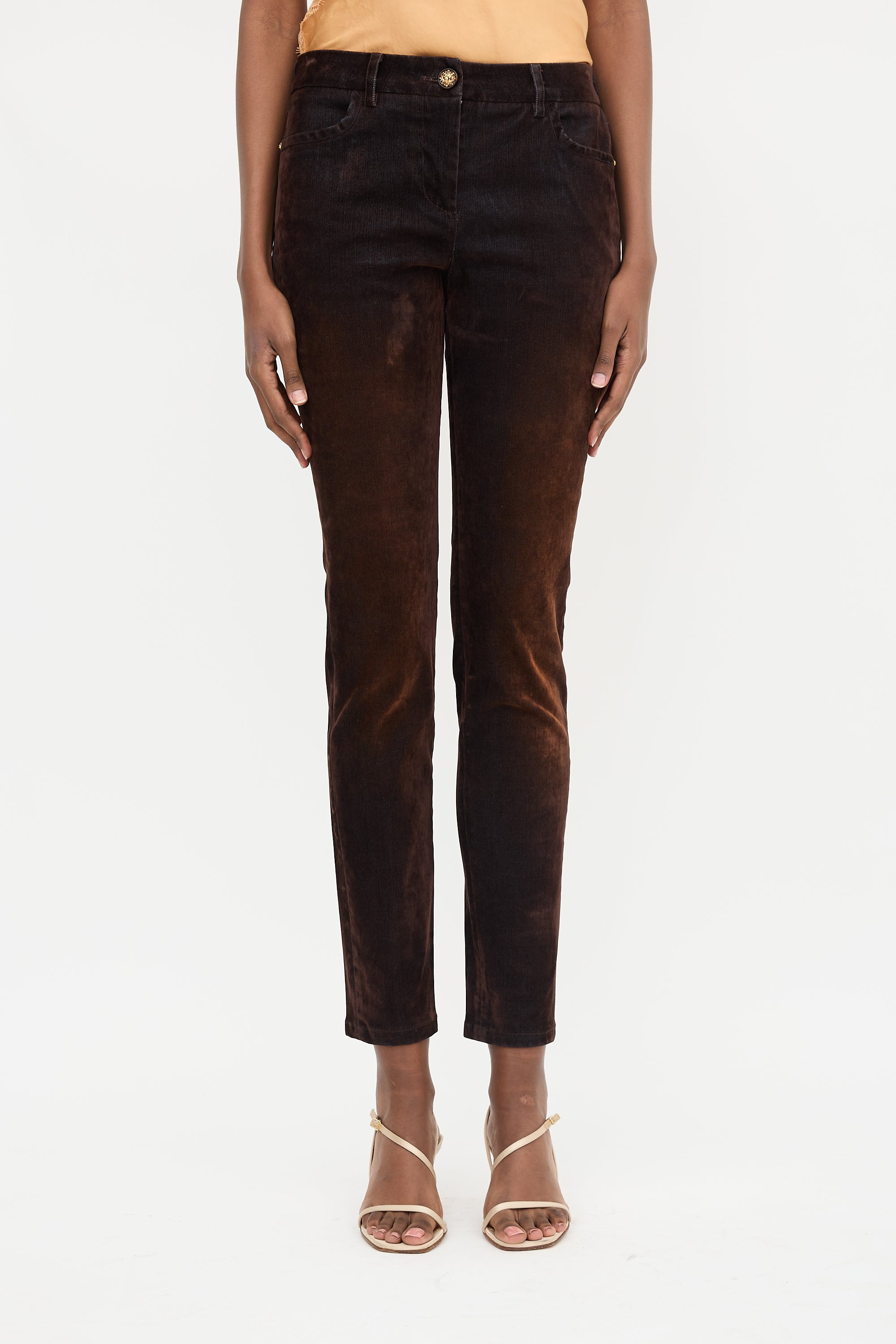 Chanel Iridescent Velvet Pant