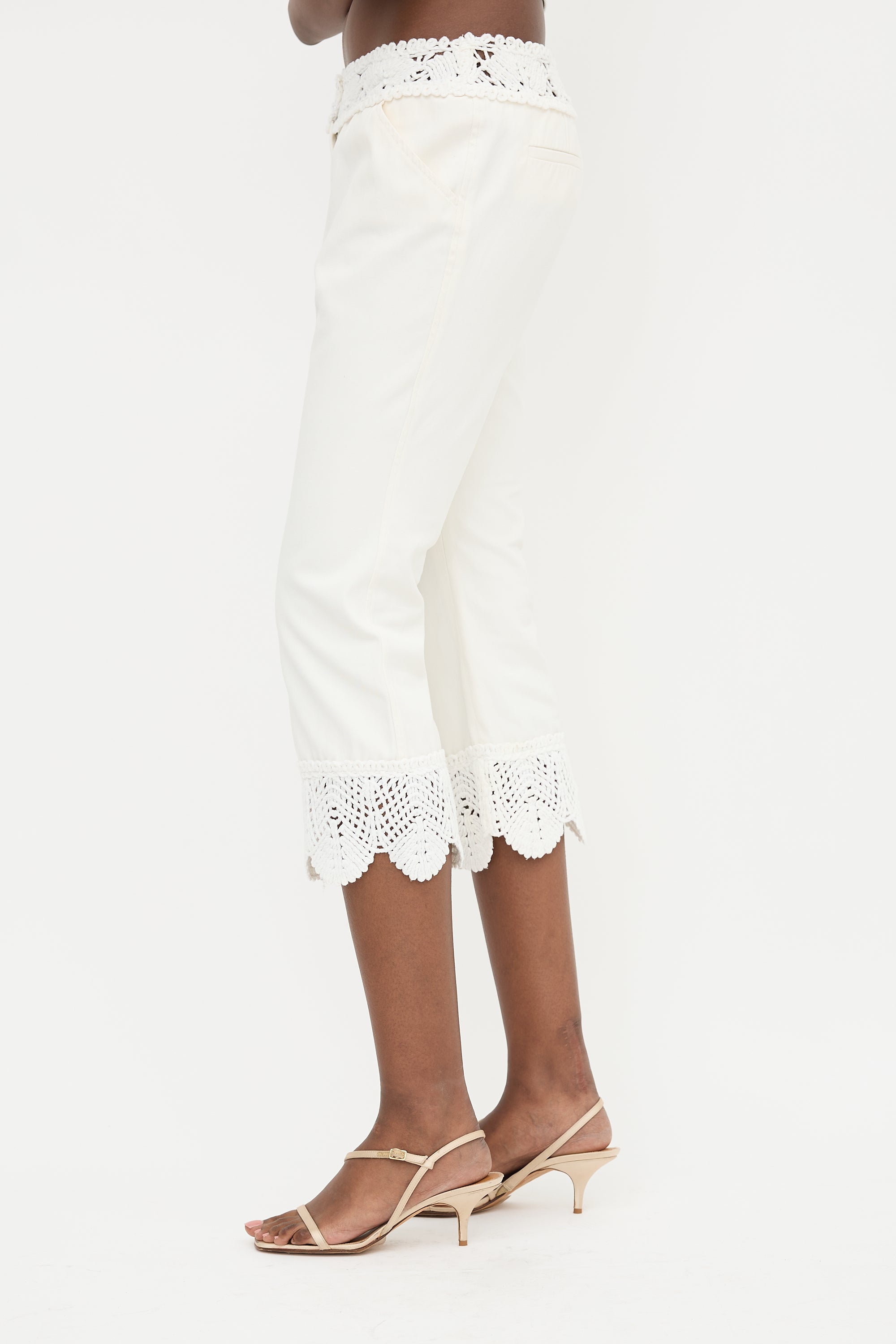 Chanel SS 2005 Crochet Trim Pant
