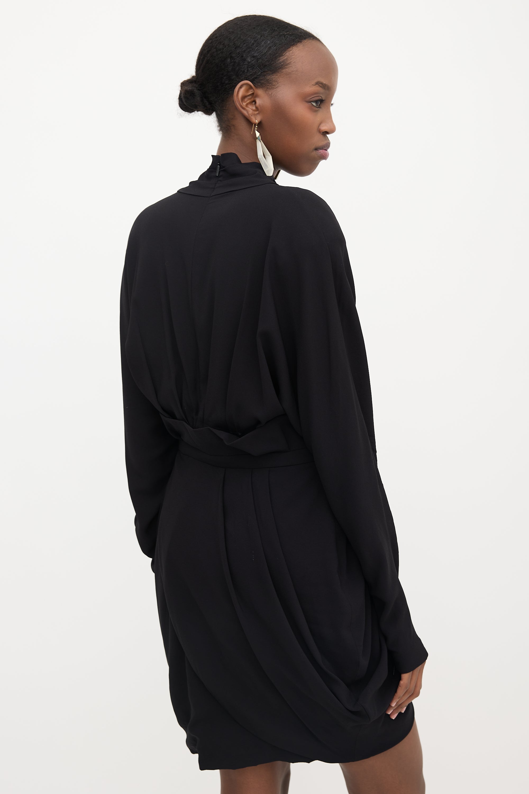 Versace Crepe Cut Out Dress