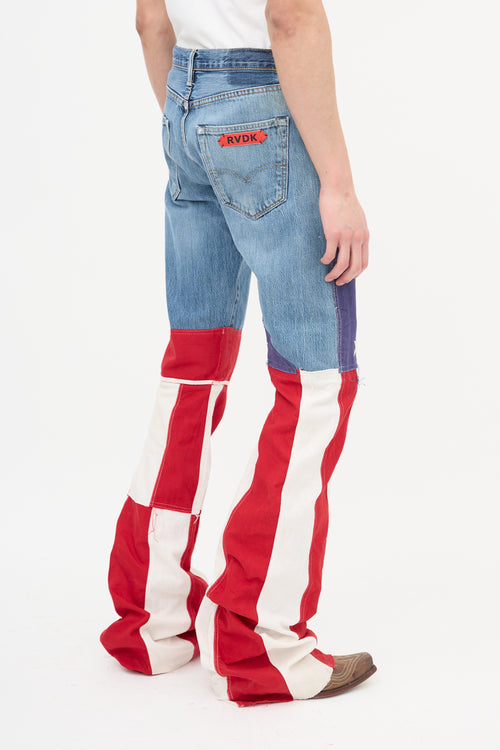 Ronald Van Der Kemp Fall 2024 Couture Flag Jeans