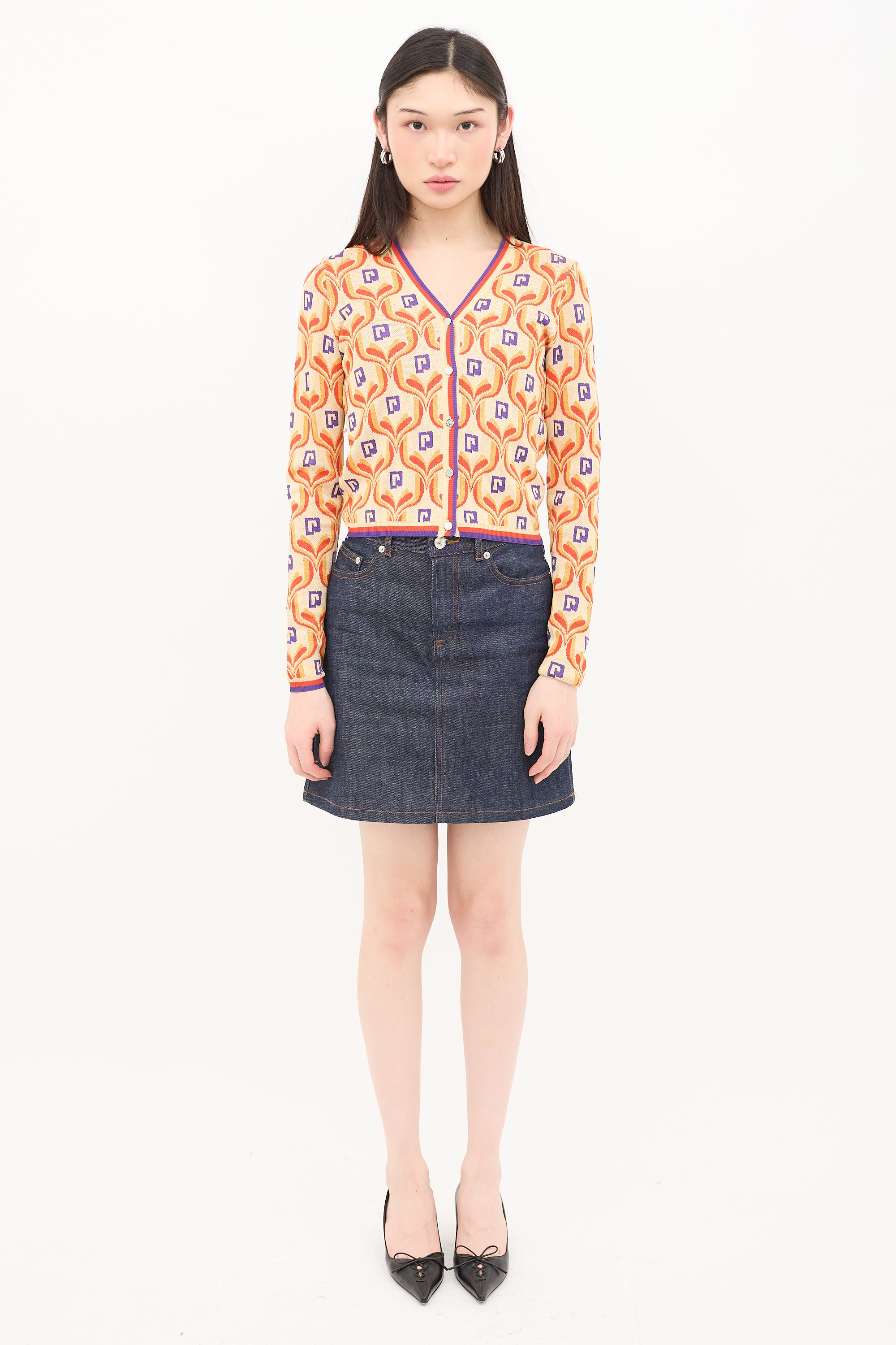 Rabanne Jacquard Cardigan