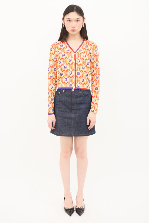 Rabanne Jacquard Cardigan