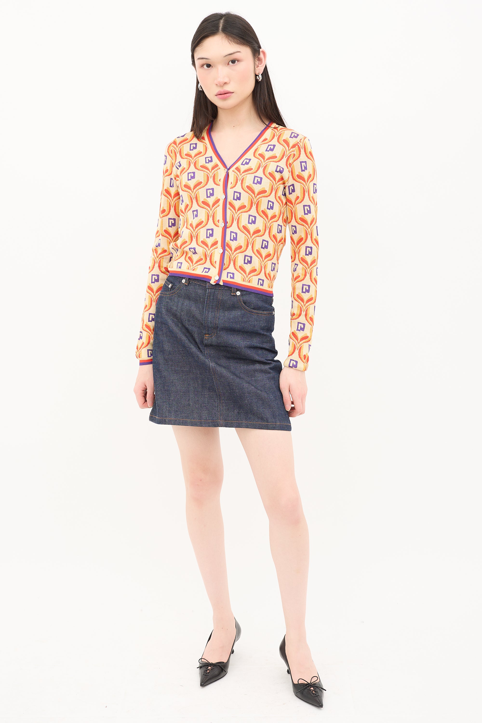 Rabanne Jacquard Cardigan