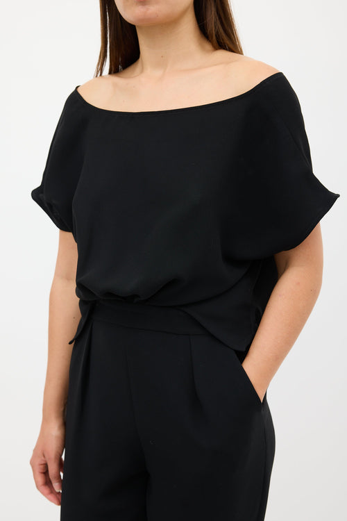 Rachel Comey Black Button & Cutout Back Jumpsuit