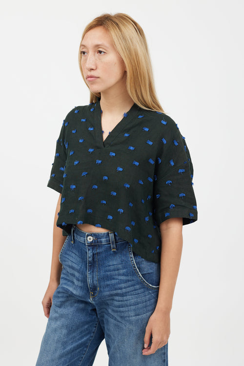 Rachel Comey Green & Blue Thread T-Shirt