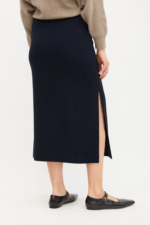 Raey Wool Midi Skirt
