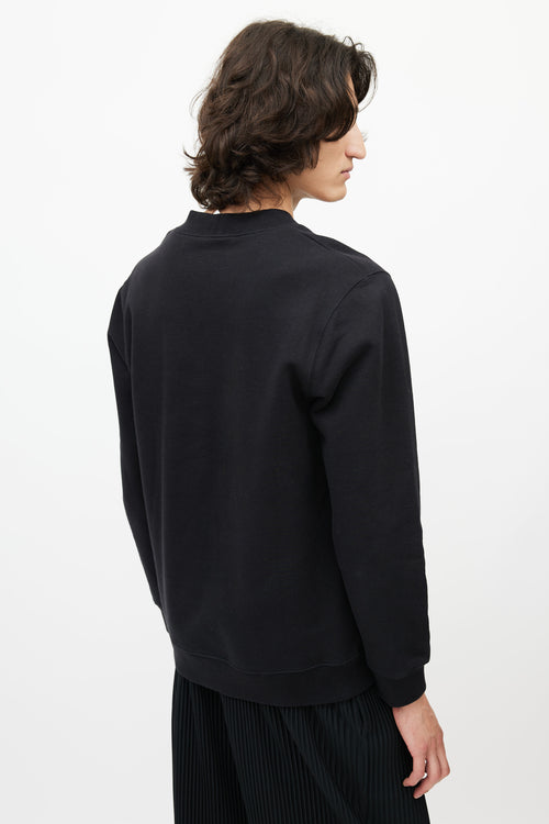 Raf Simons x Sterling Ruby Black & Multicolour Patch Sweatshirt
