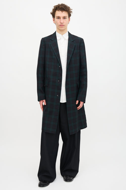Raf Simons SS 2013 Plaid & Floral Coat