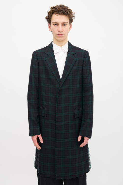 Raf Simons SS 2013 Plaid & Floral Coat